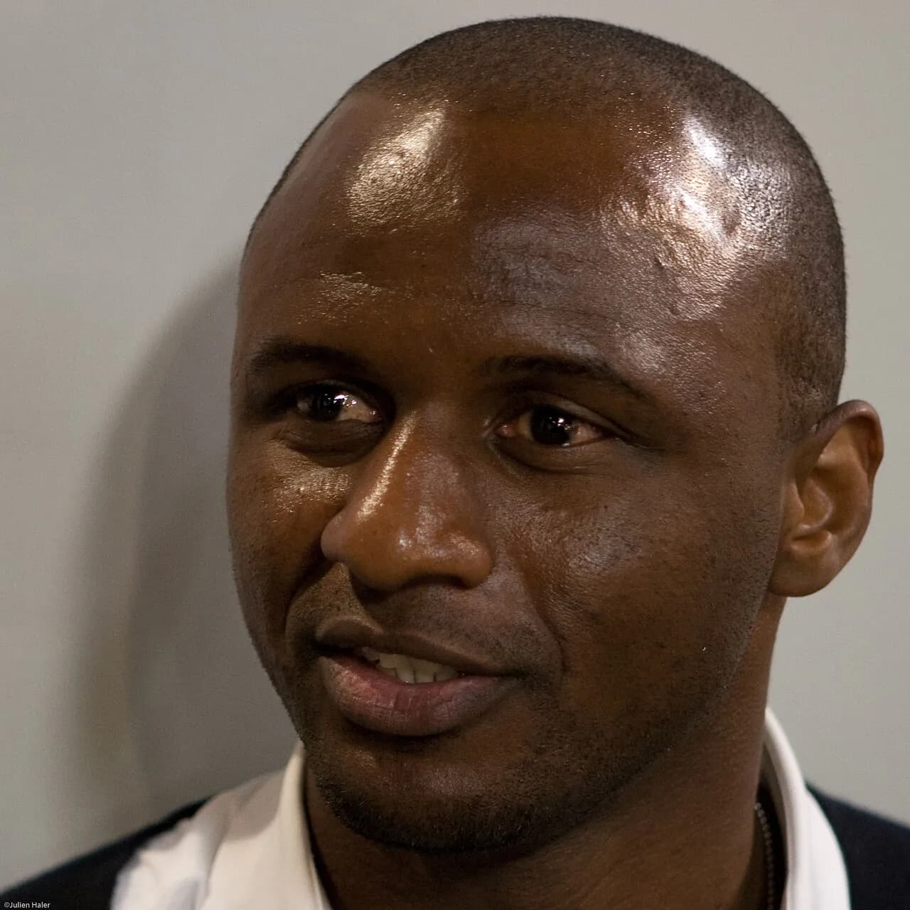 Patrick Vieira pictured at an Adidas casting in 2009