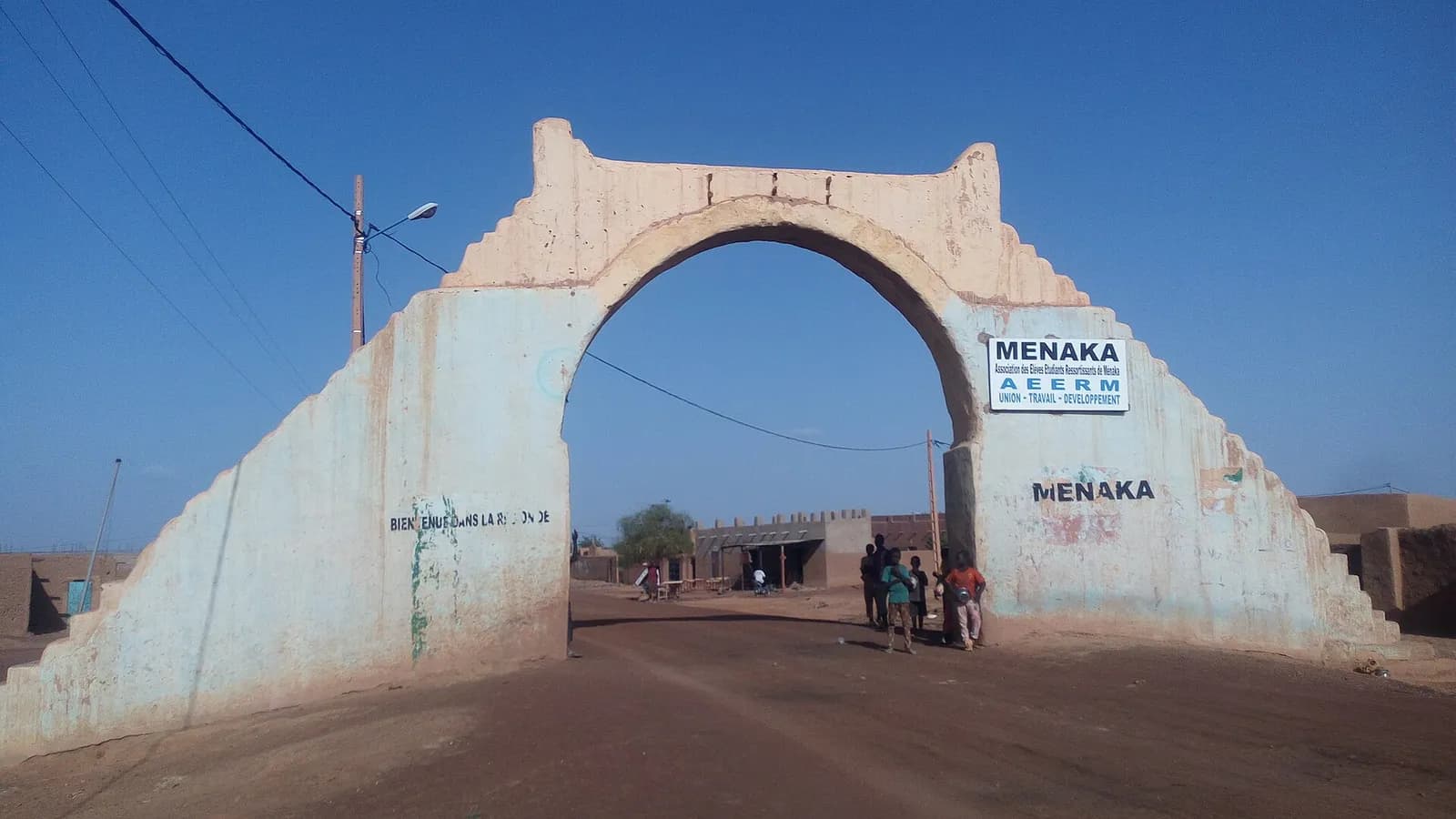View of the town of Menaka in northern Mali.