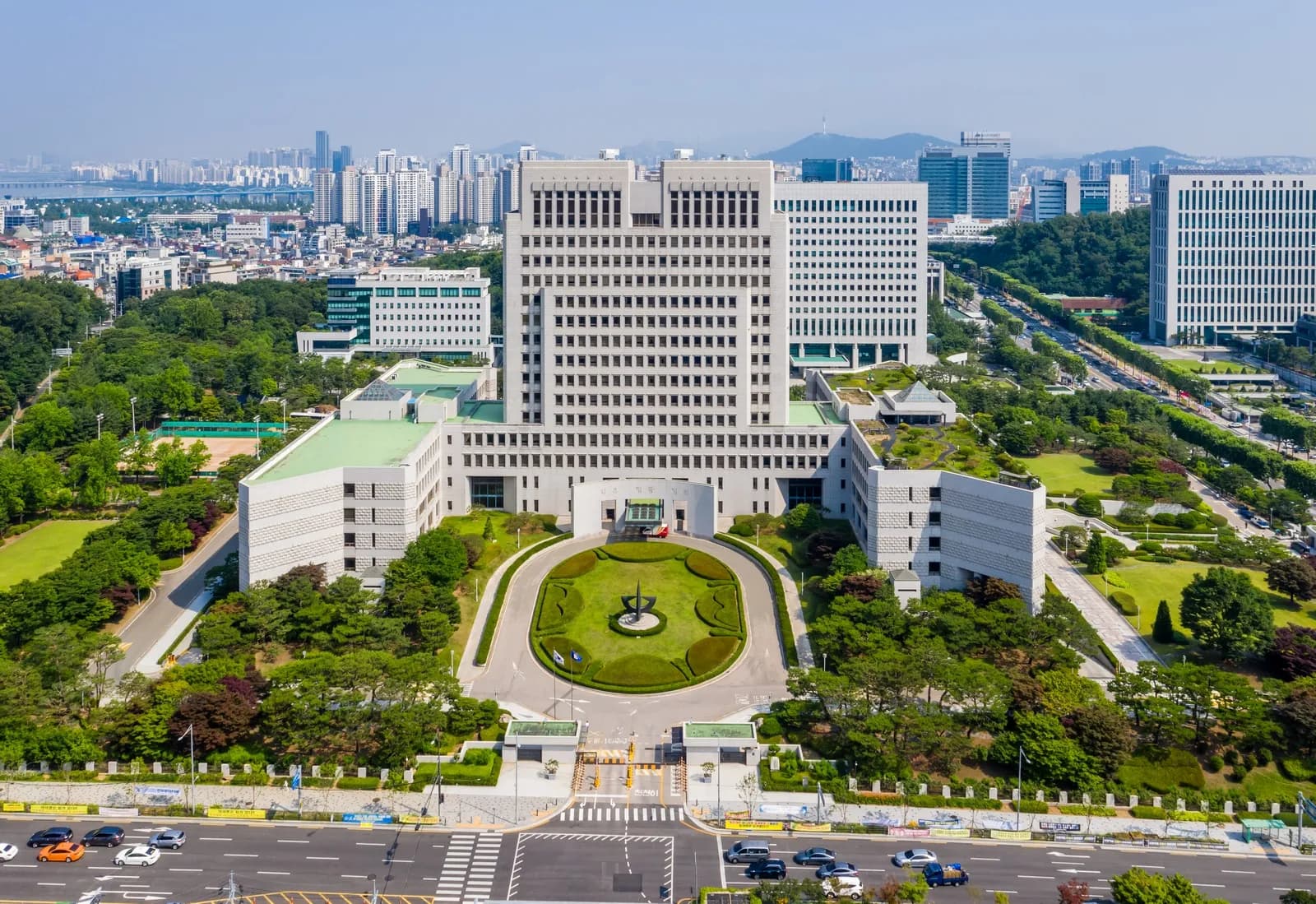 Exterior of the Supreme Court of Korea building in Seoul.