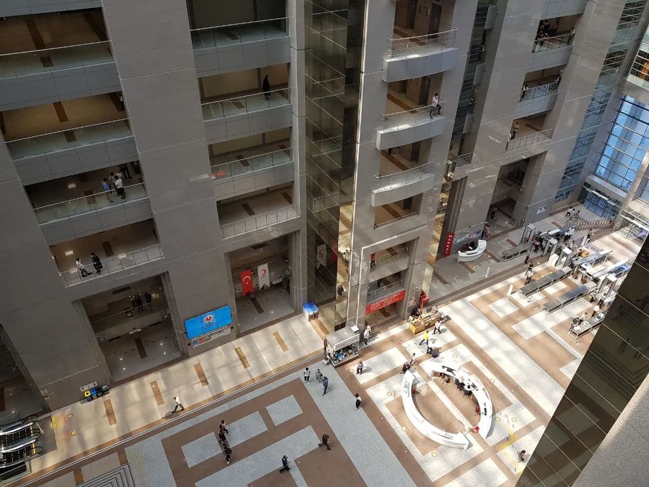 Interior of the Istanbul Palace of Justice