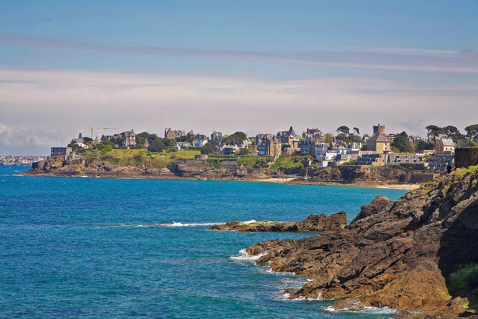 Dinard’s beach and seaside resort on the Brittany coast