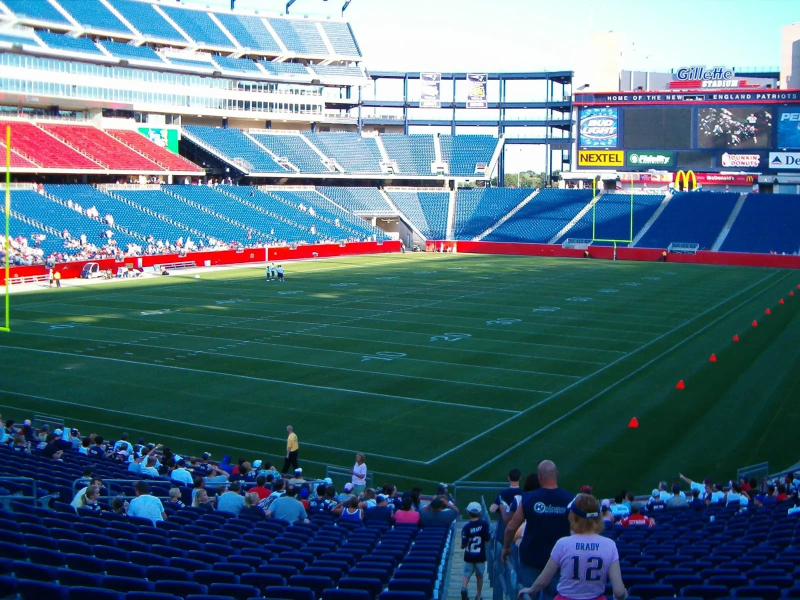 Gillette Stadium in Foxborough, Massachusetts, home of the New England Patriots.