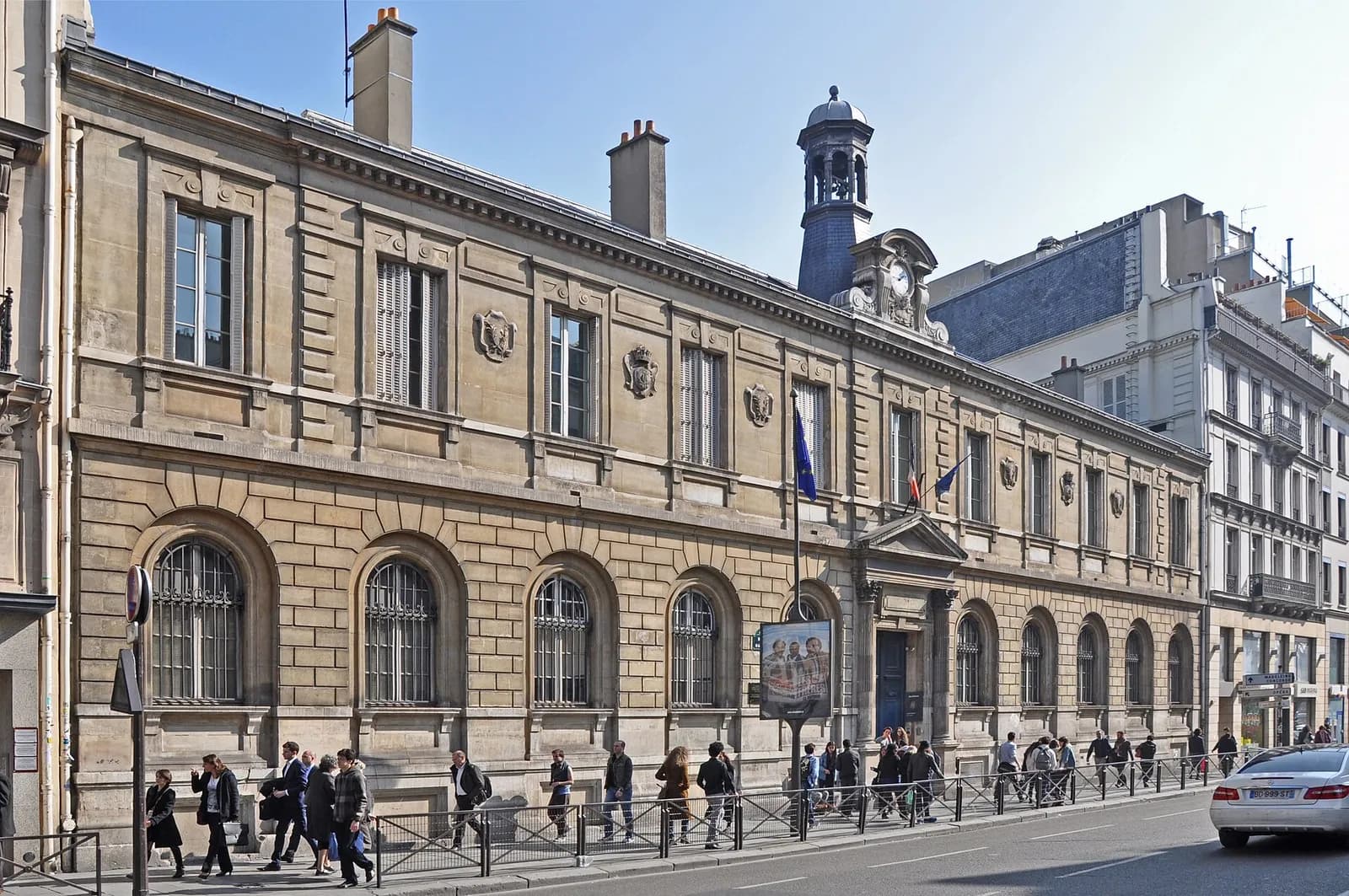 Façade of Lycée Condorcet in Paris.