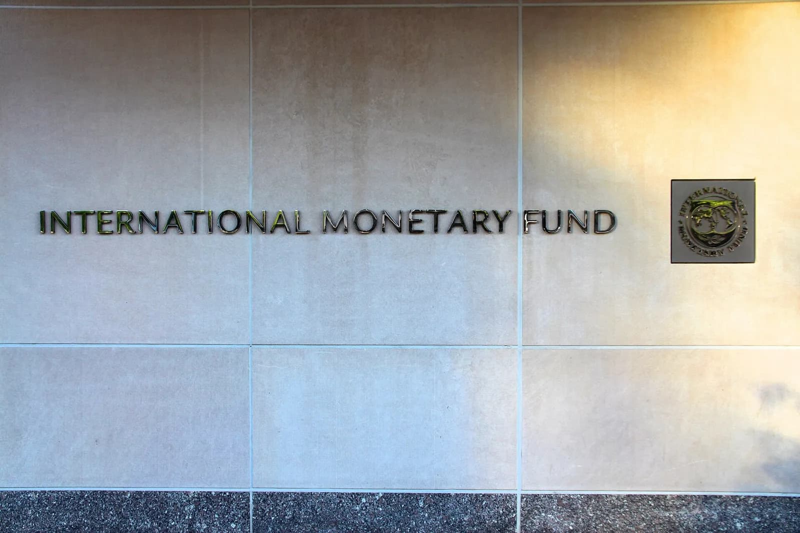 Exterior of the International Monetary Fund headquarters in Washington, DC.