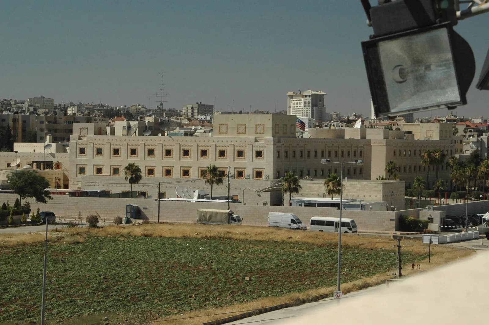 Exterior of the U.S. Embassy in Amman, Jordan.