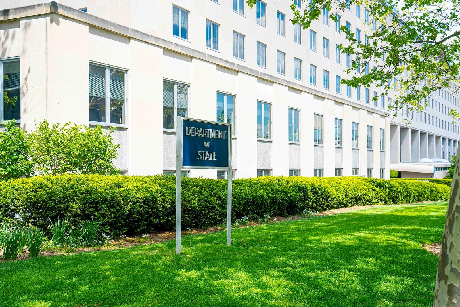 Exterior of the Harry S. Truman Building, headquarters of the U.S. Department of State, in Washington, D.C.