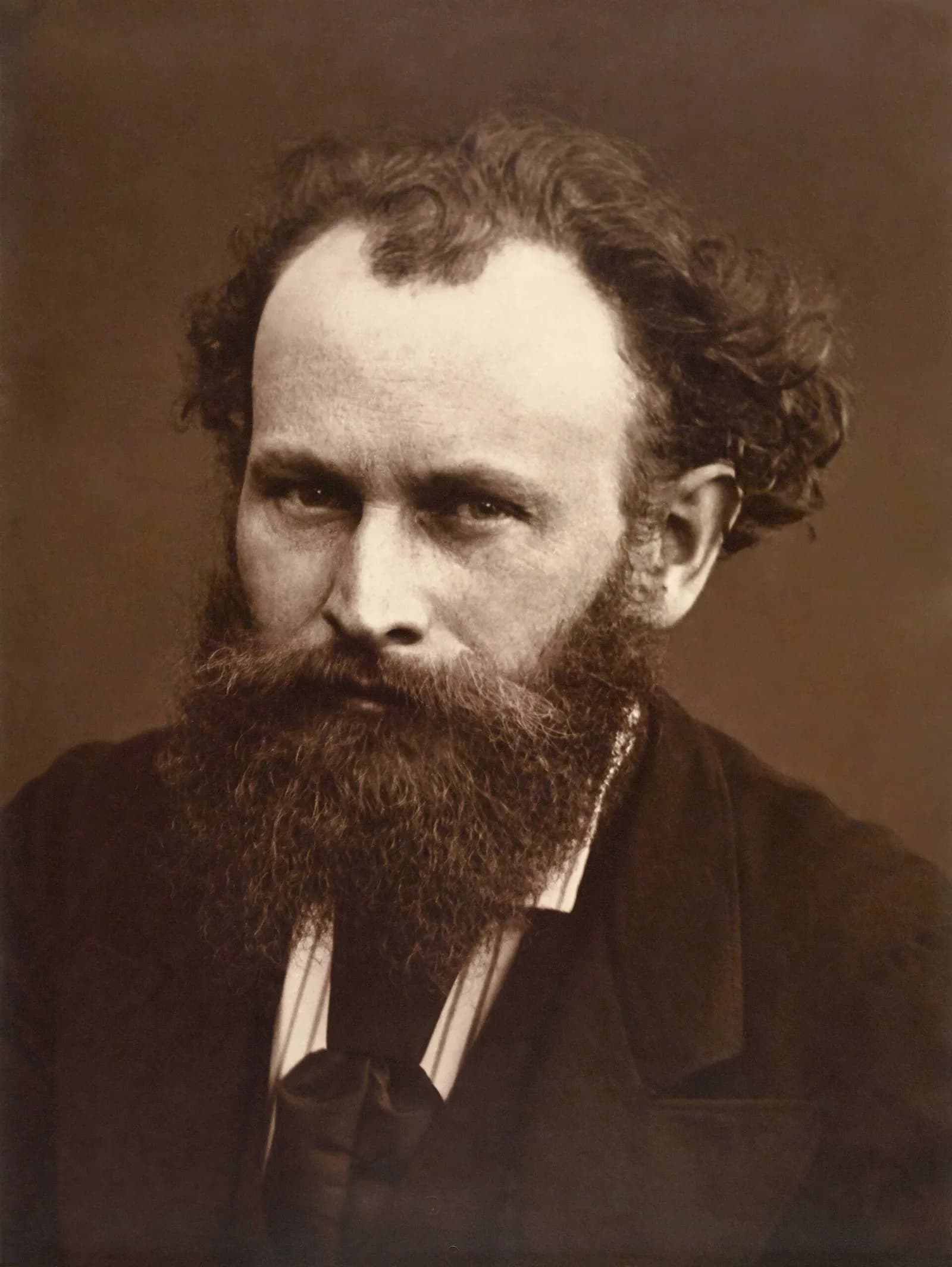 Historical close-up portrait photograph of Édouard Manet