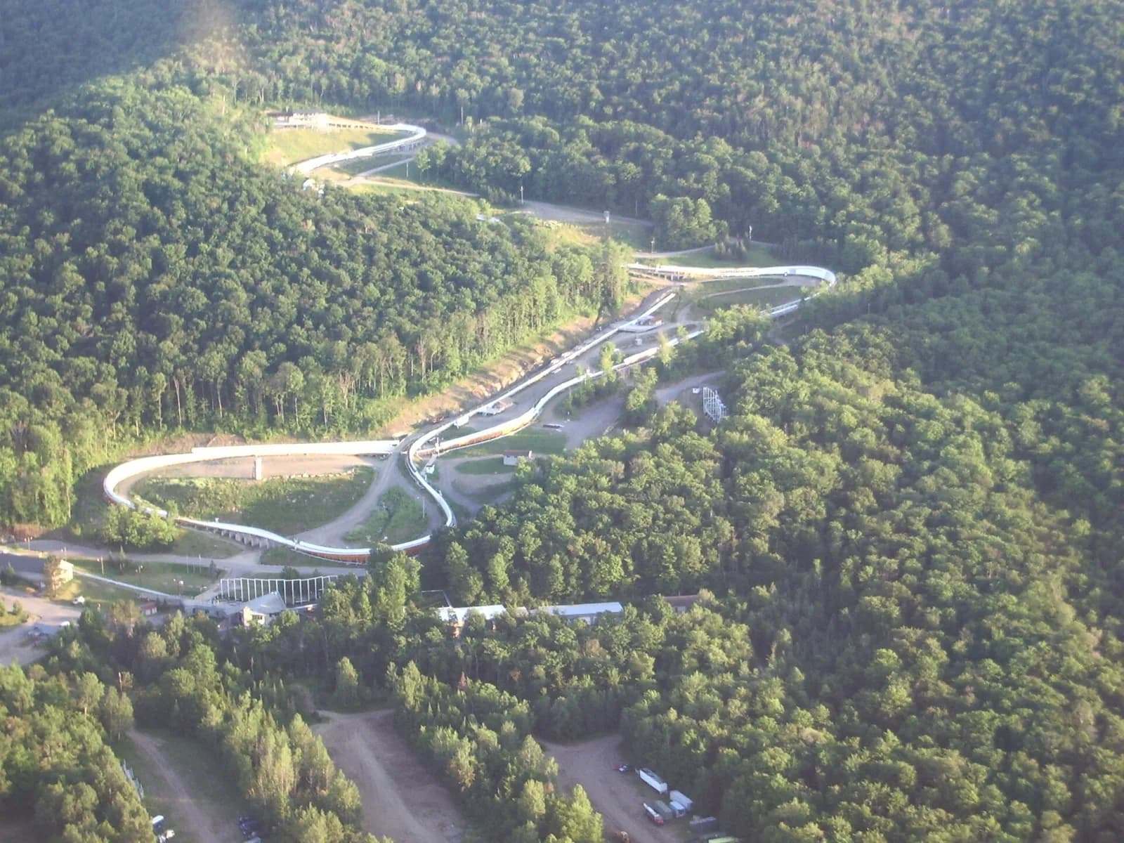 Mt. Van Hoevenberg Olympic bobsled run in Lake Placid, New York