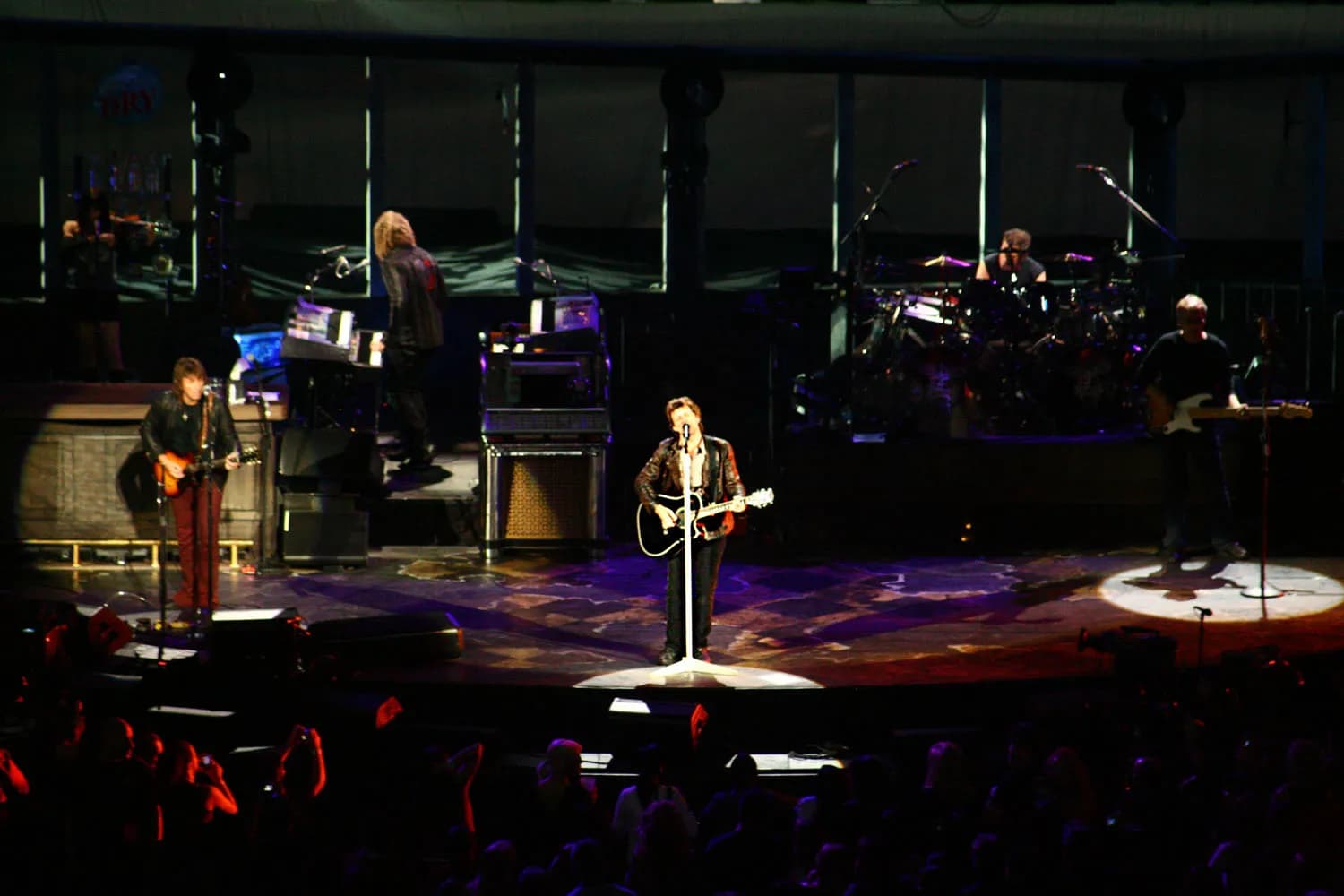 Bon Jovi performing on stage in 2007.
