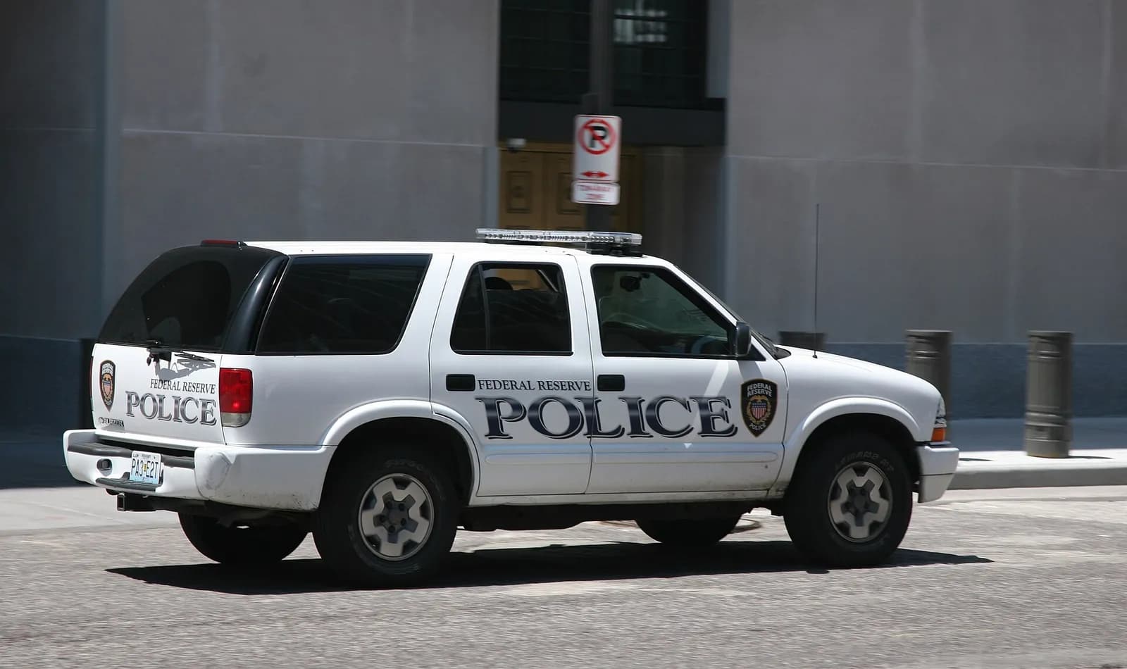 Federal Reserve Police car in St. Louis, Missouri