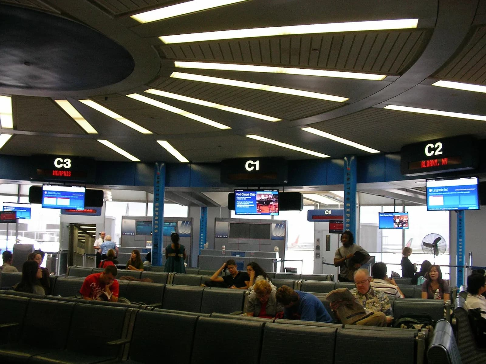 Terminal 1 gates C1 to C3 at Chicago O’Hare International Airport.