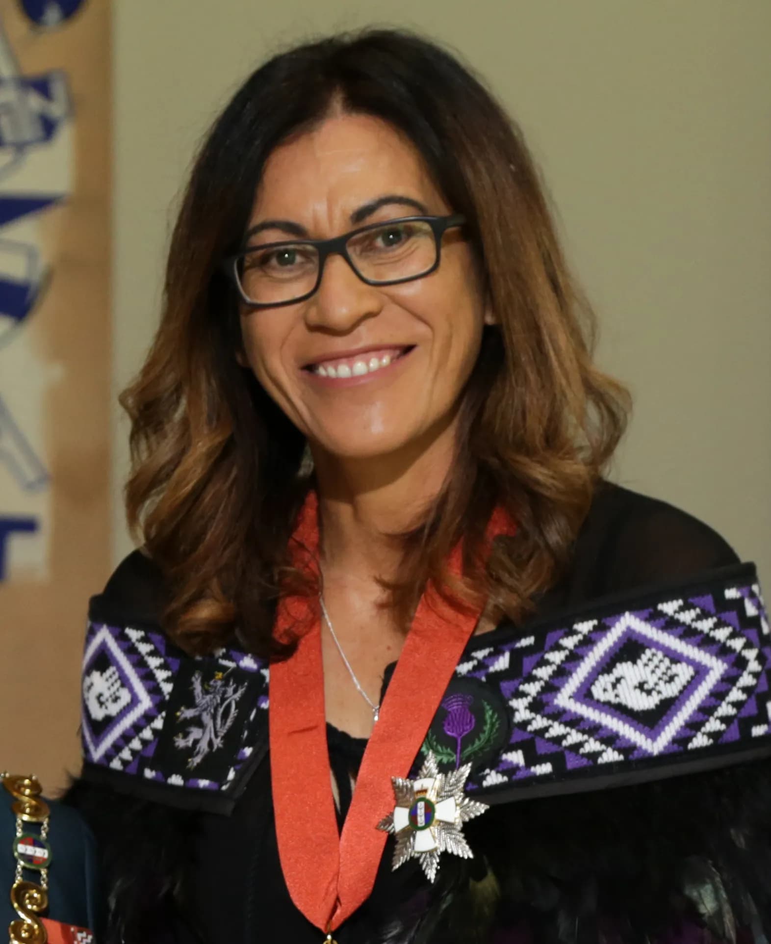 Dame Noeline Taurua following her investiture as a Distinguished New Zealand Order of Merit recipient.