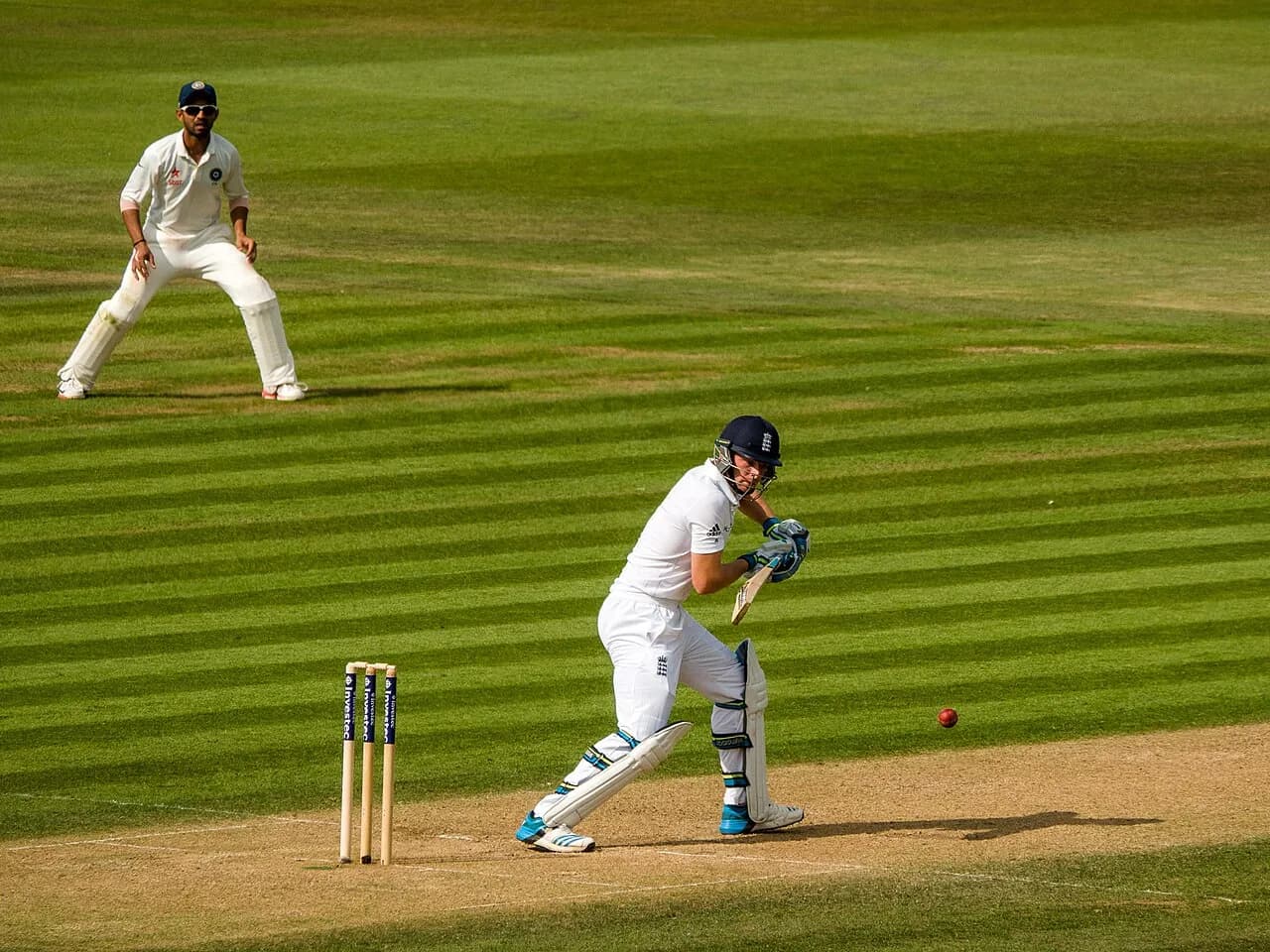 Jos Buttler batting for England against India at the Ageas Bowl in Southampton in 2014