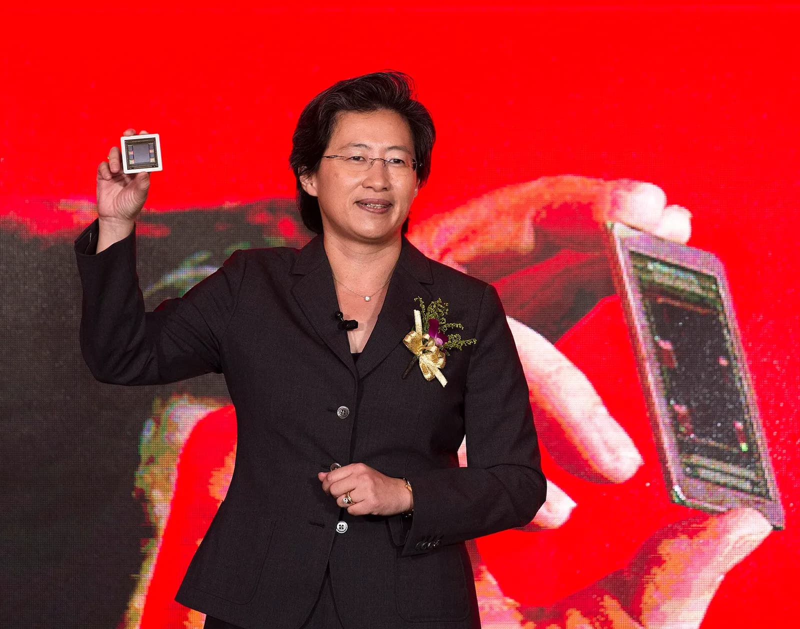 Lisa Su, chief executive of AMD, at an event in 2015.