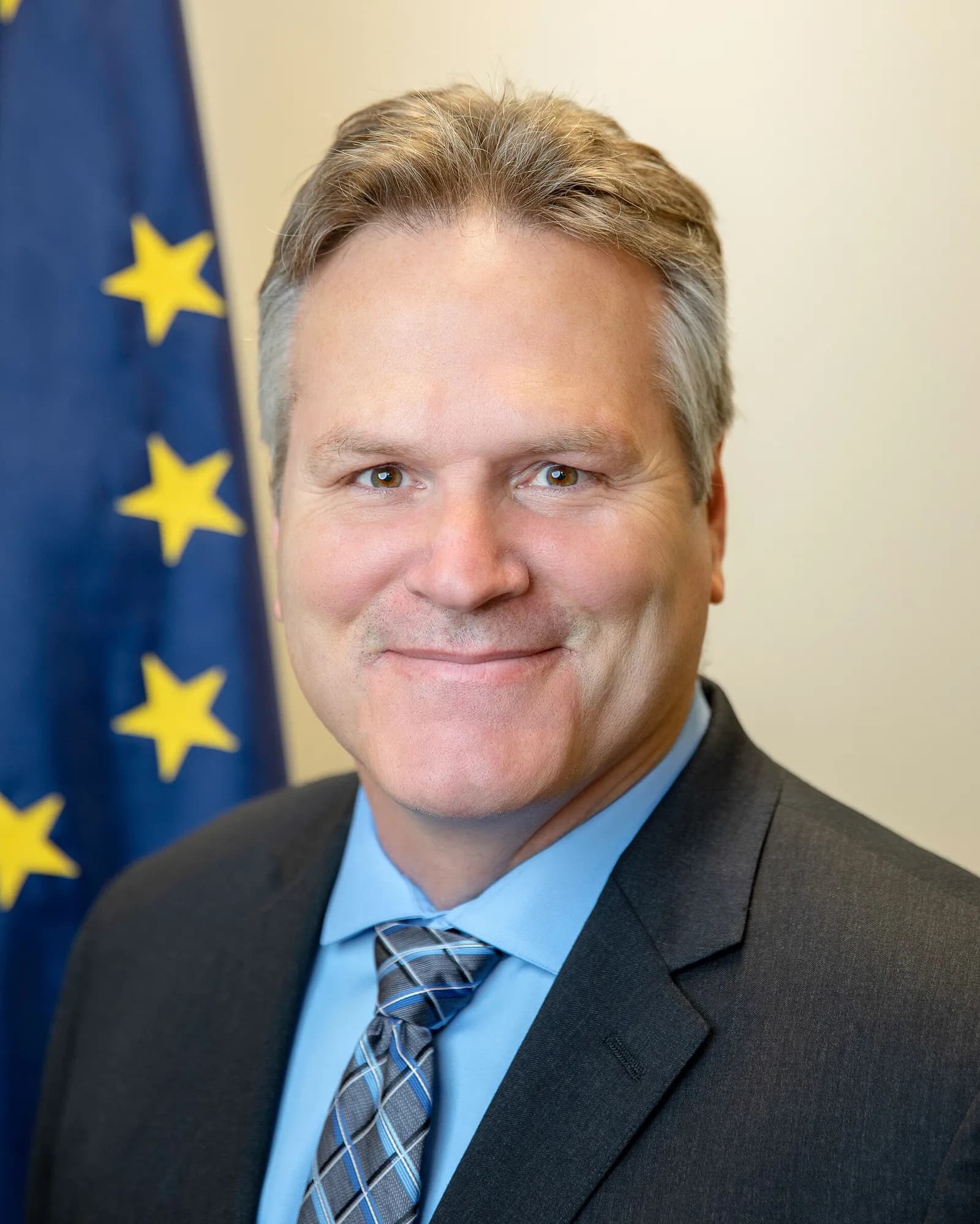 Alaska Governor Mike Dunleavy in an official portrait.
