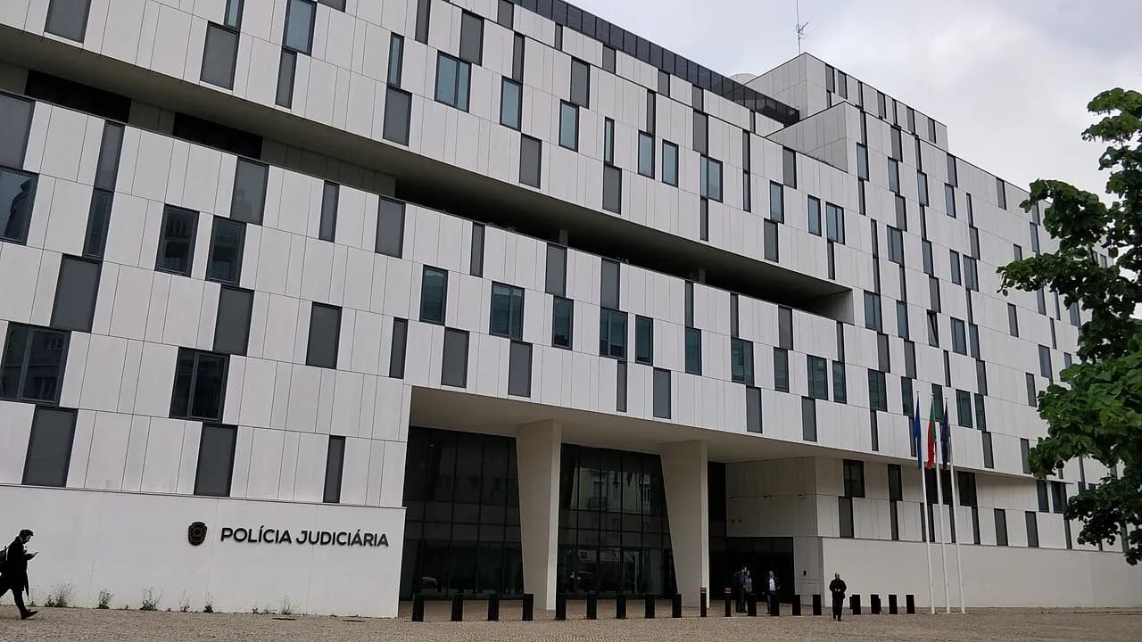 Exterior of Portugal’s Judicial Police headquarters in Lisbon