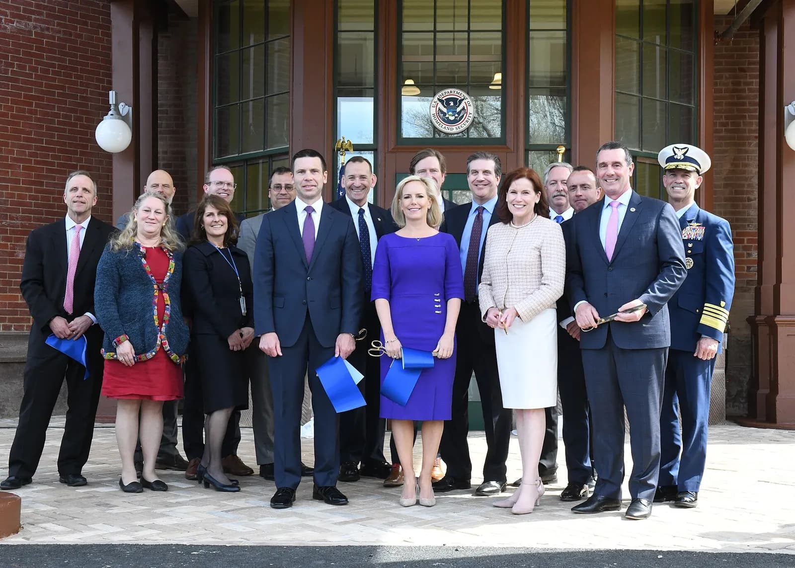 The Department of Homeland Security headquarters opening ceremony at the St. Elizabeth’s campus in Washington.
