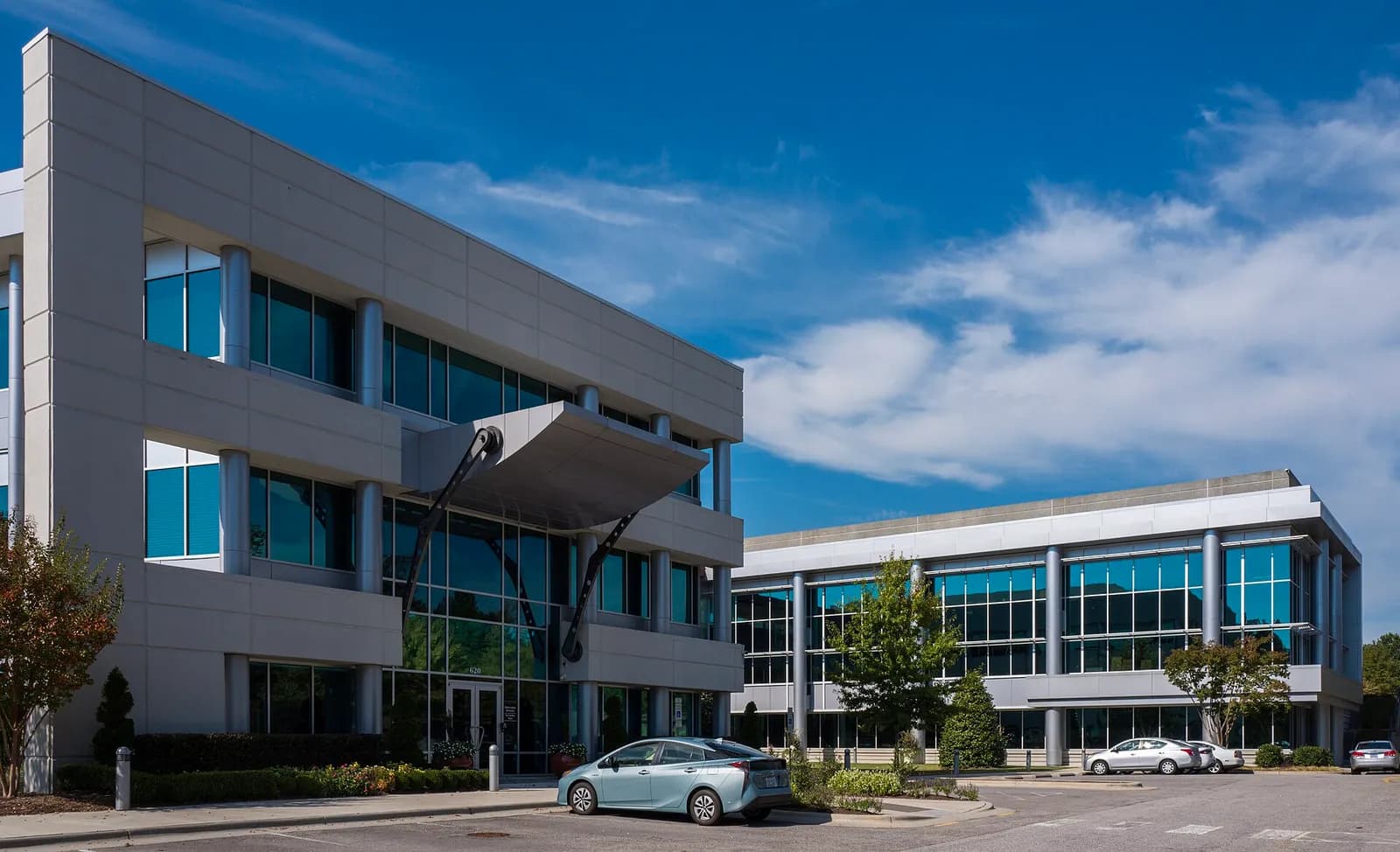 Exterior of Epic Games’ headquarters in Cary, North Carolina