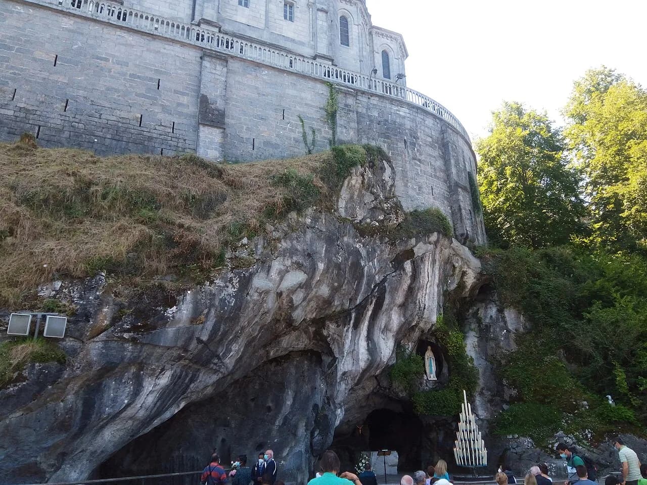 The Sanctuary of Our Lady of Lourdes in France in 2021