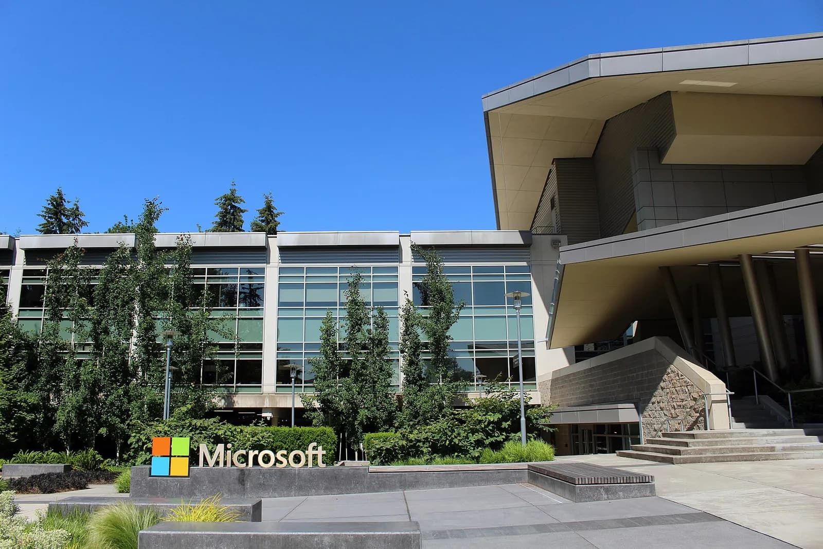 Building 92 at Microsoft’s headquarters campus in Redmond, Washington.