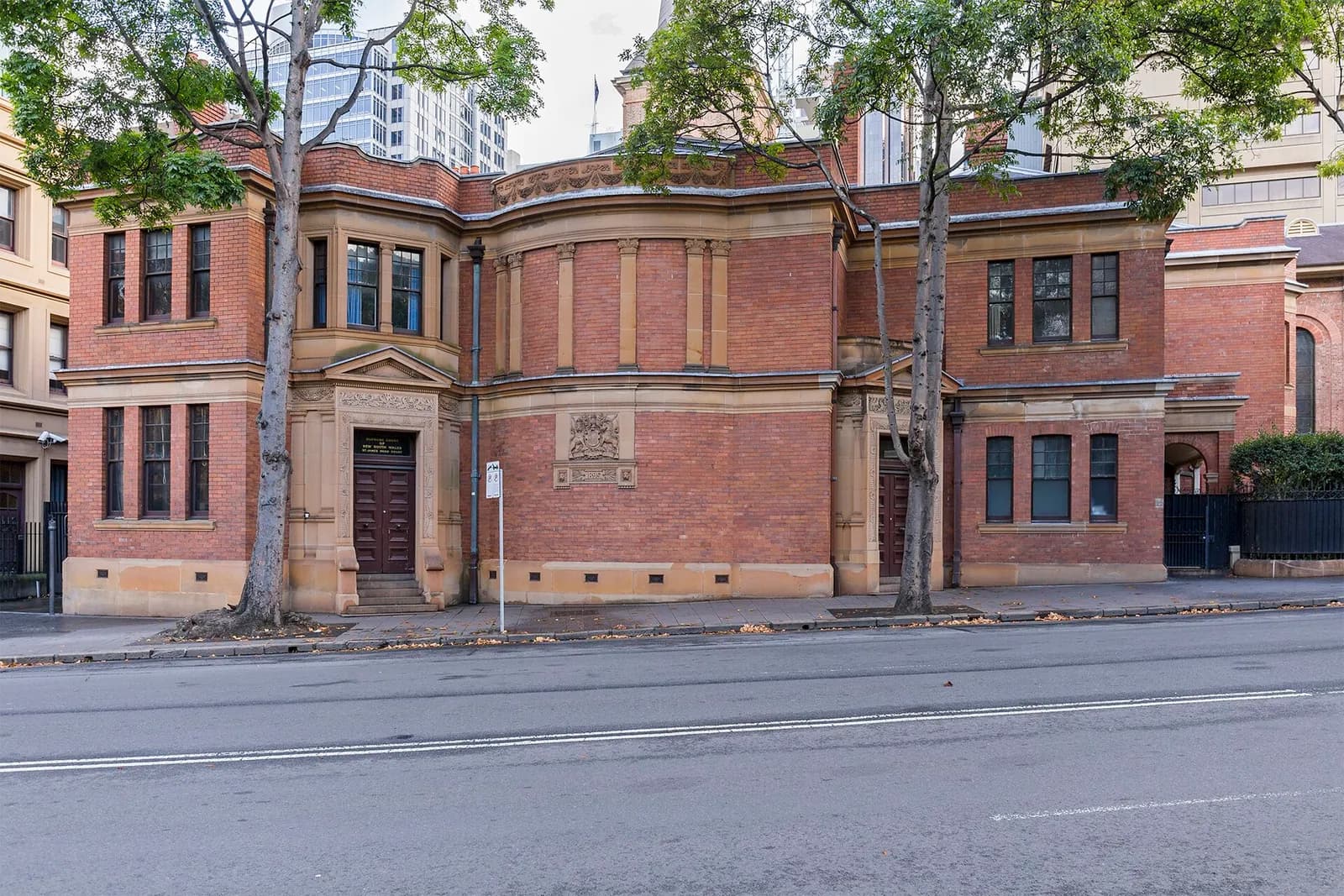 The Supreme Court of New South Wales building on St James Road in Sydney.
