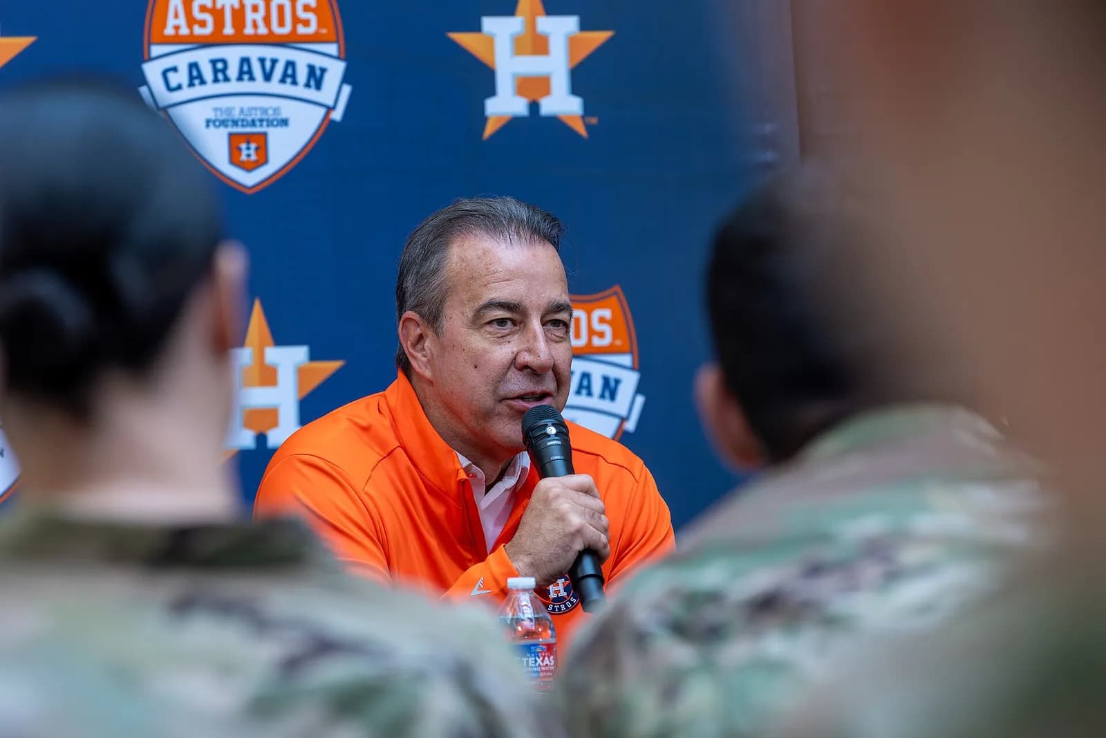 Houston Astros manager Joe Espada at an Astros Foundation community outreach event in Austin.