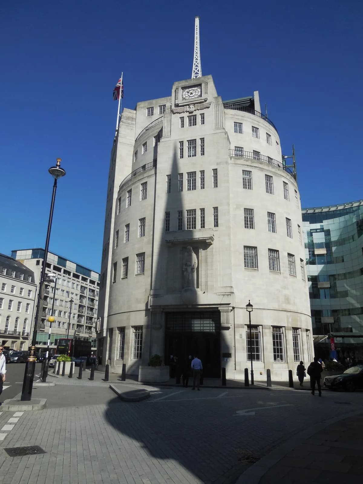 Exterior of BBC Broadcasting House in London