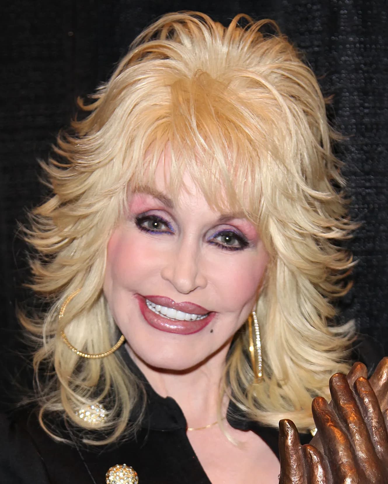 Dolly Parton in a portrait taken at the 2010 Liseberg Applause Award event.