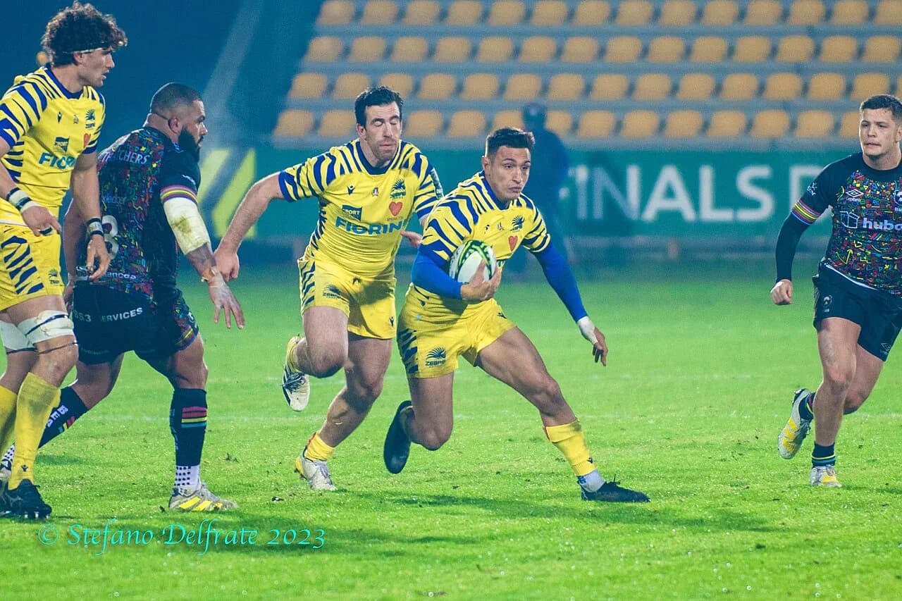 Callum Sheedy during a Bristol Bears match against Zebre Parma in January 2023