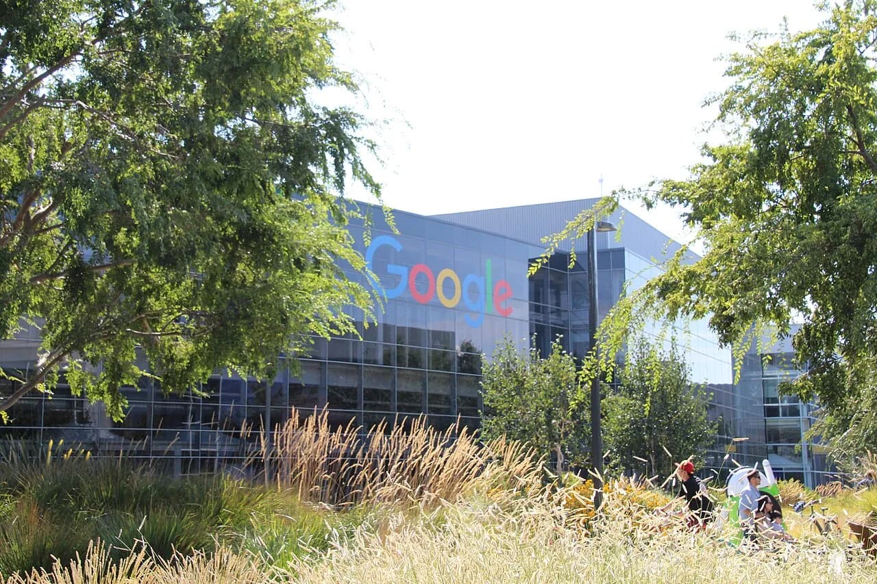 Exterior of Google's headquarters in Mountain View, California