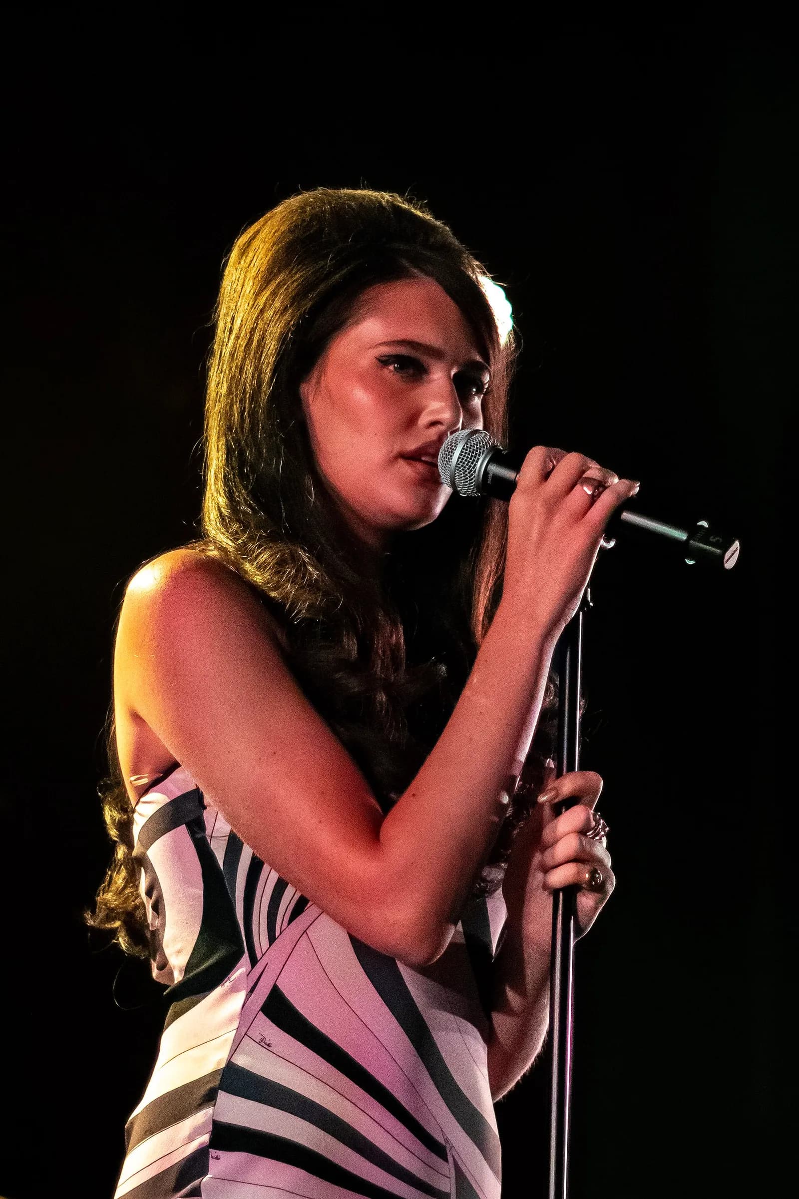 Sienna Spiro performing onstage at the 2026 Montreux Jazz Festival.