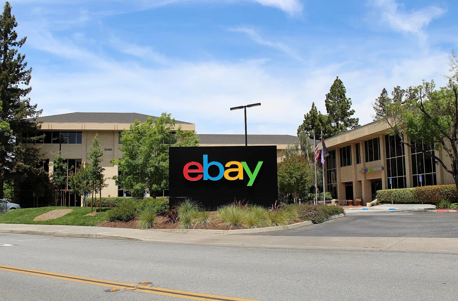 Exterior of eBay’s headquarters in San Jose, California.
