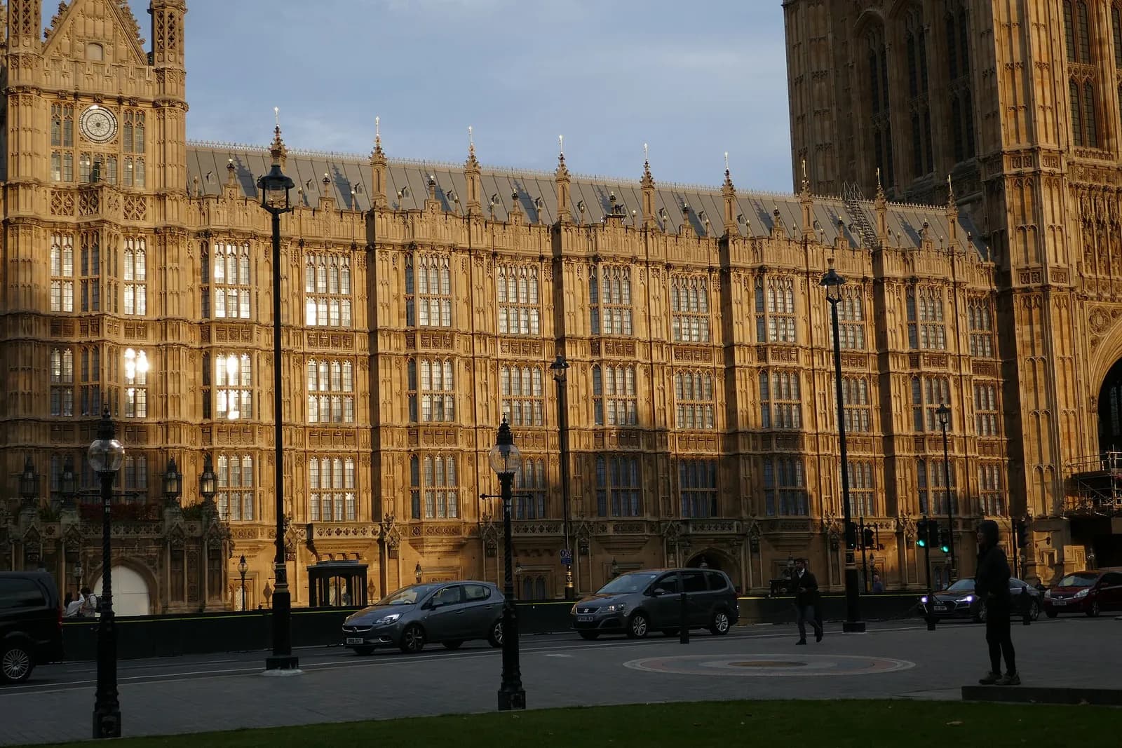 Exterior of the Palace of Westminster in London.