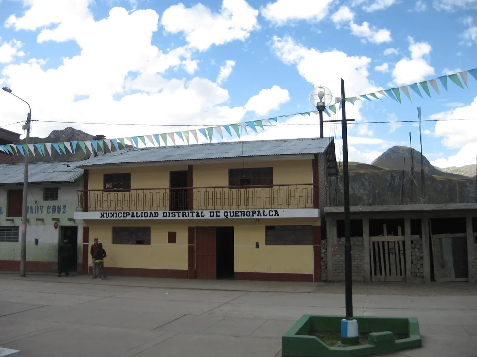 Municipal building in Queropalca, Peru