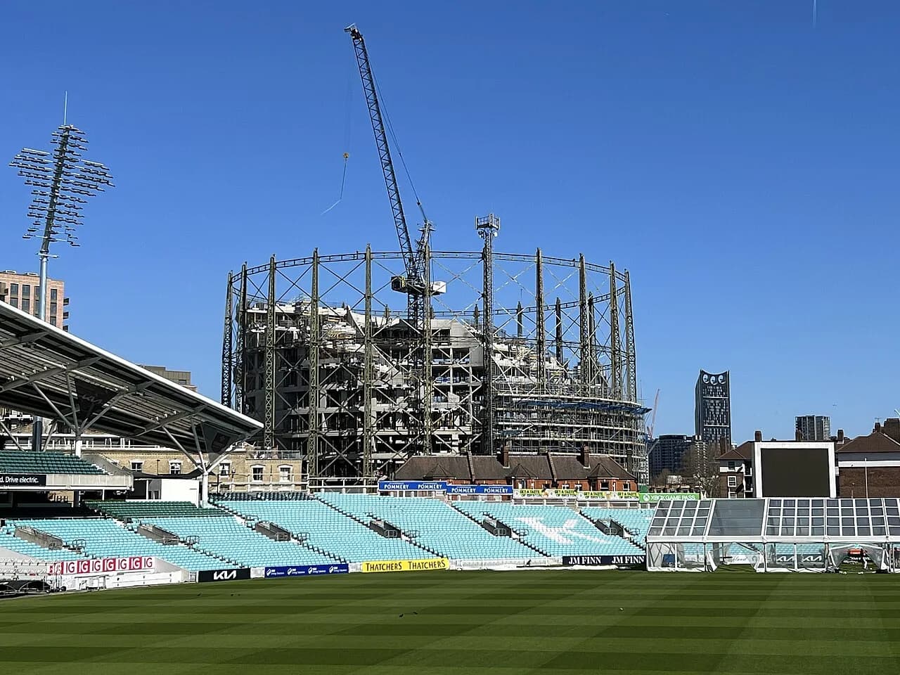 The Oval cricket ground in London, photographed in 2025