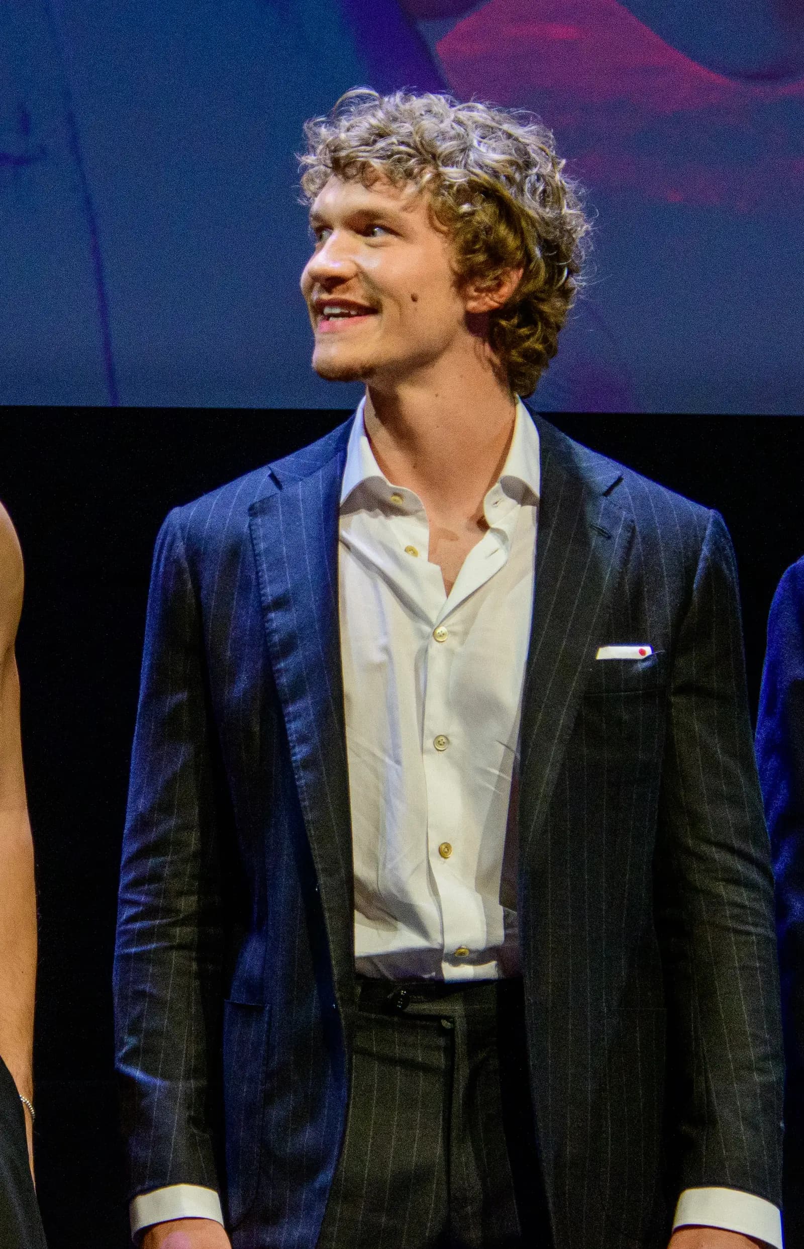 Connor Storrie at the Toronto premiere of Heated Rivalry.