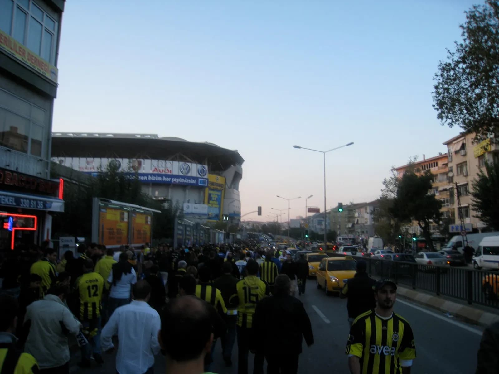 A view of Fenerbahçe Stadium in Istanbul.
