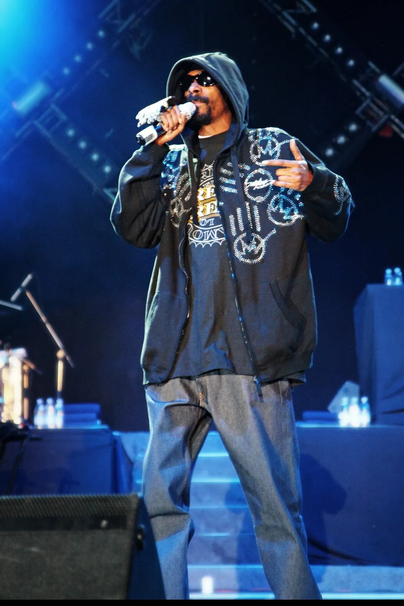 Snoop Dogg performs onstage at the Arenele Romane in Bucharest.