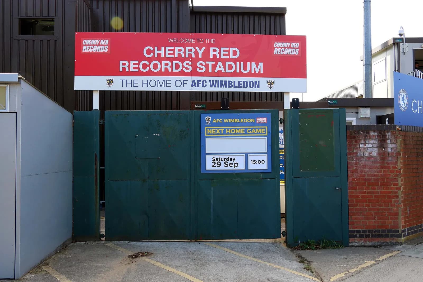 Gates at the Cherry Red Records Stadium in Kingston upon Thames