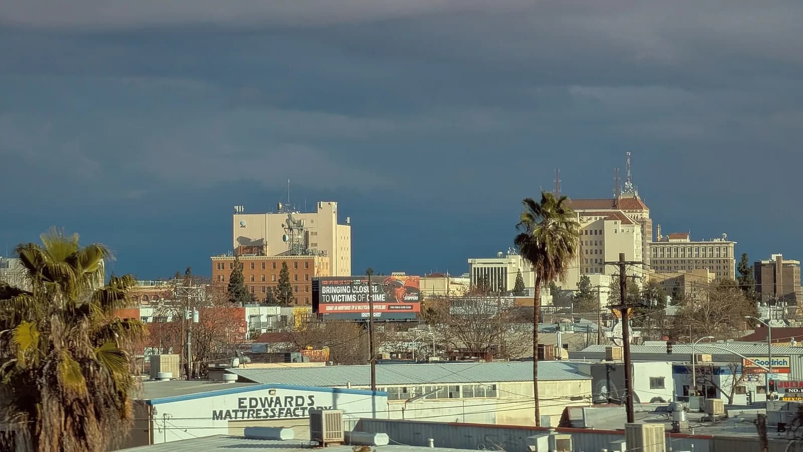 Skyline of Fresno, California