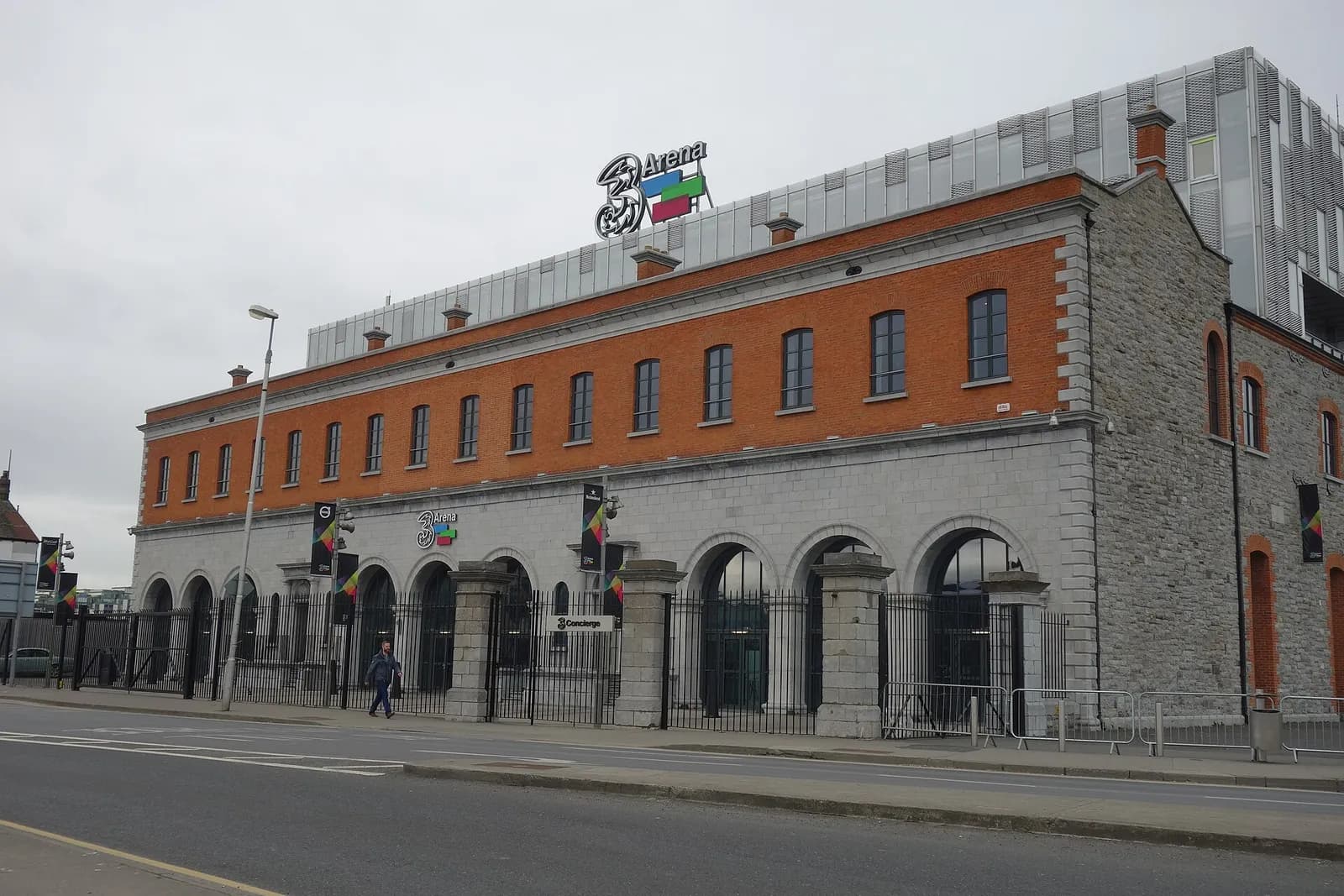 Front exterior of the 3Arena in Dublin.