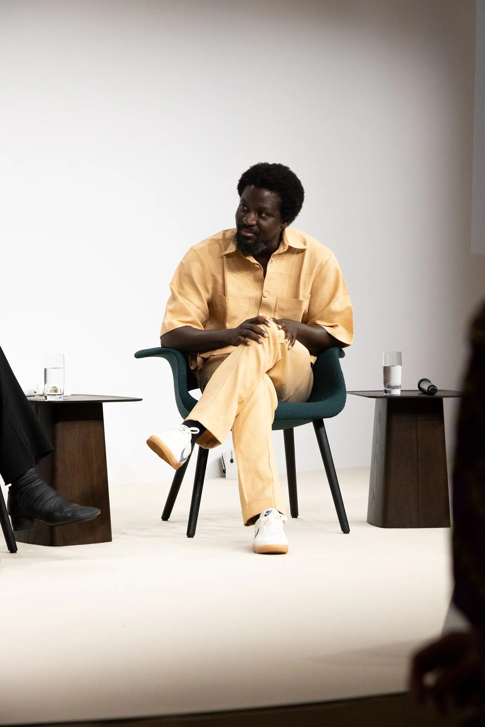 Ibrahim Mahama at Art Basel in Basel, Switzerland.