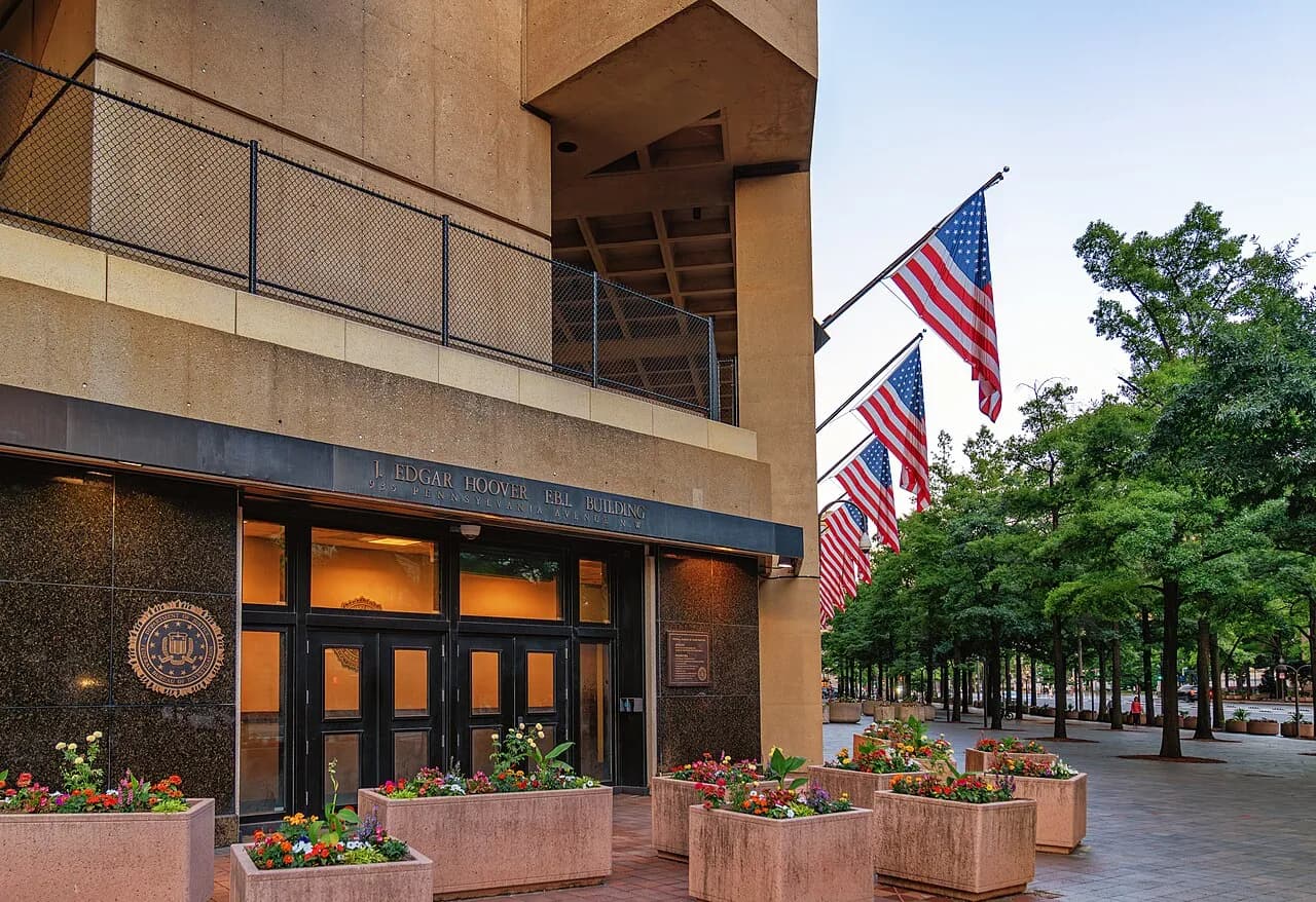Exterior of the J. Edgar Hoover FBI Building in Washington, D.C.