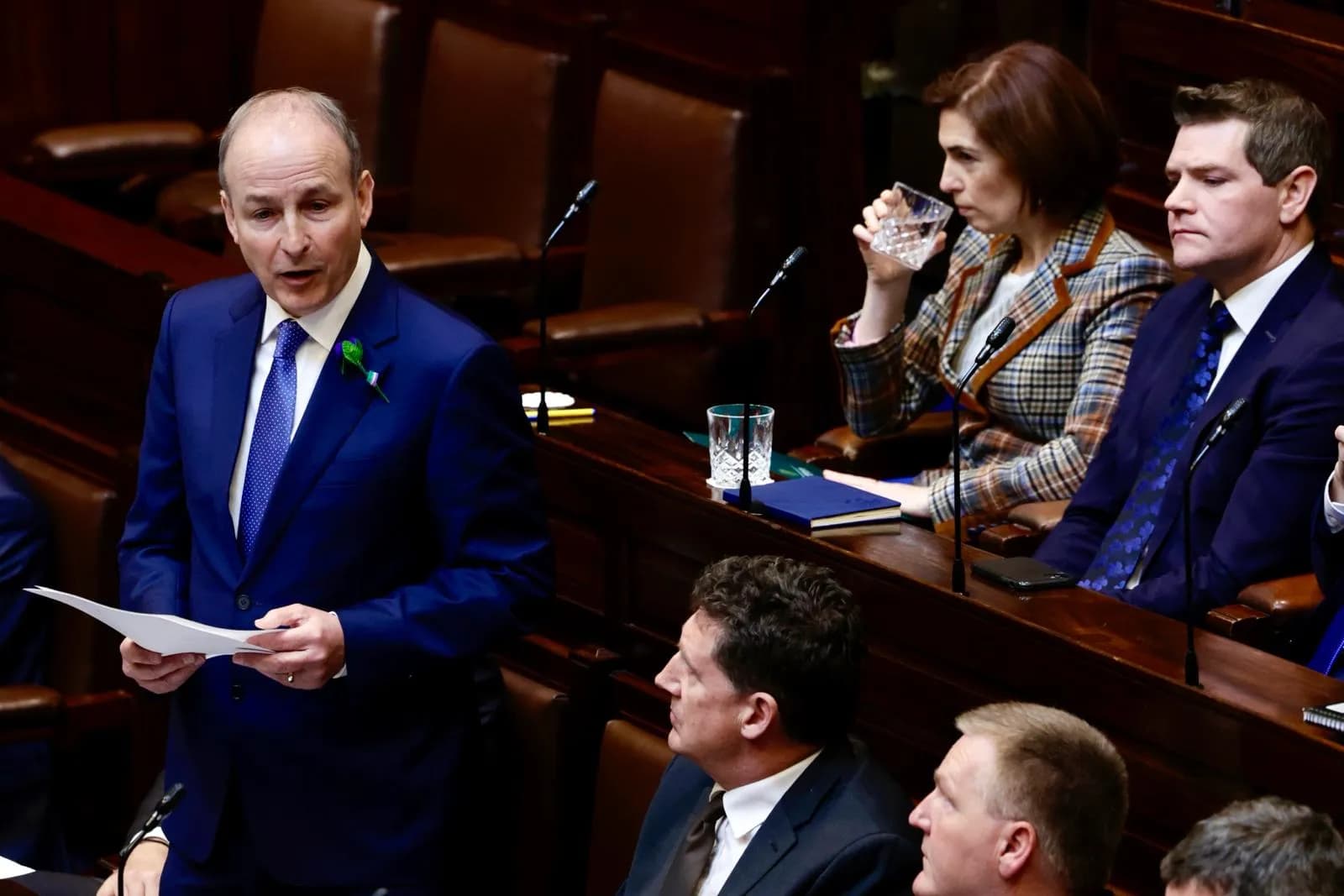 Micheál Martin speaking in Dáil Éireann.