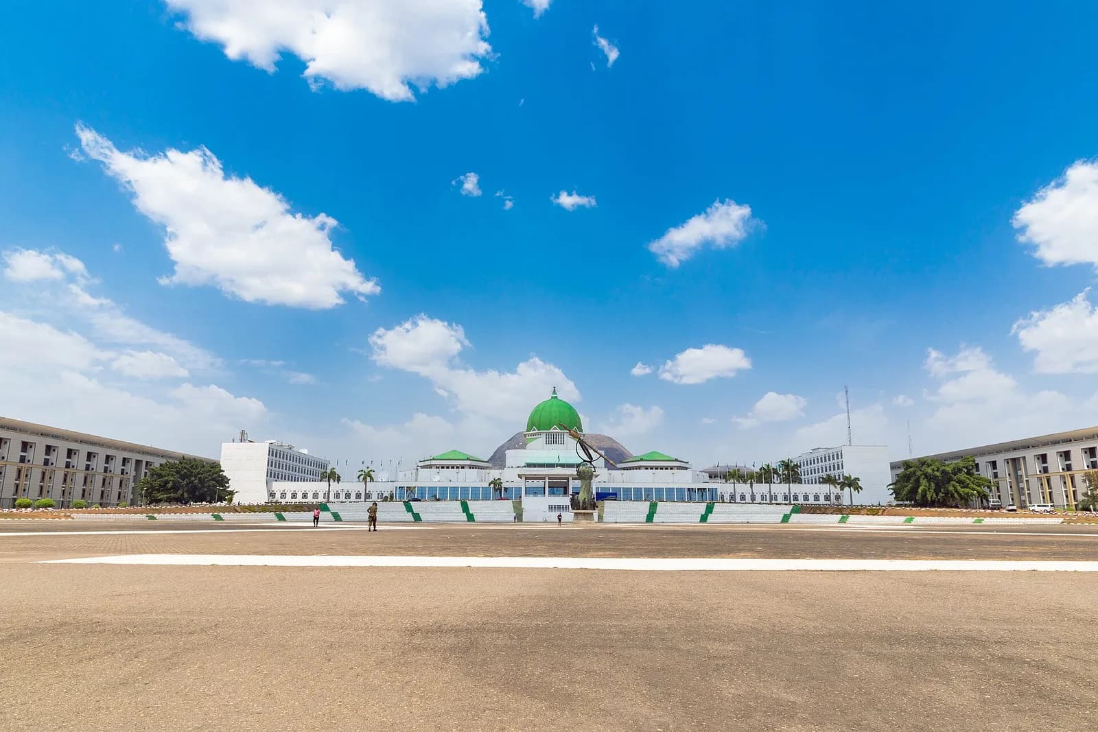 The National Assembly building in Abuja, Nigeria.