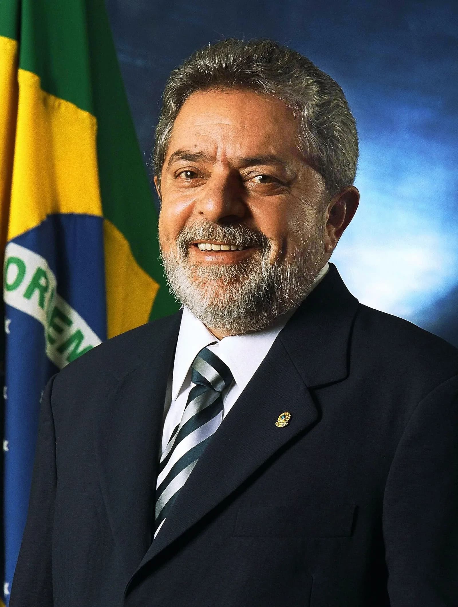 Portrait of Luiz Inácio Lula da Silva, then president of Brazil.