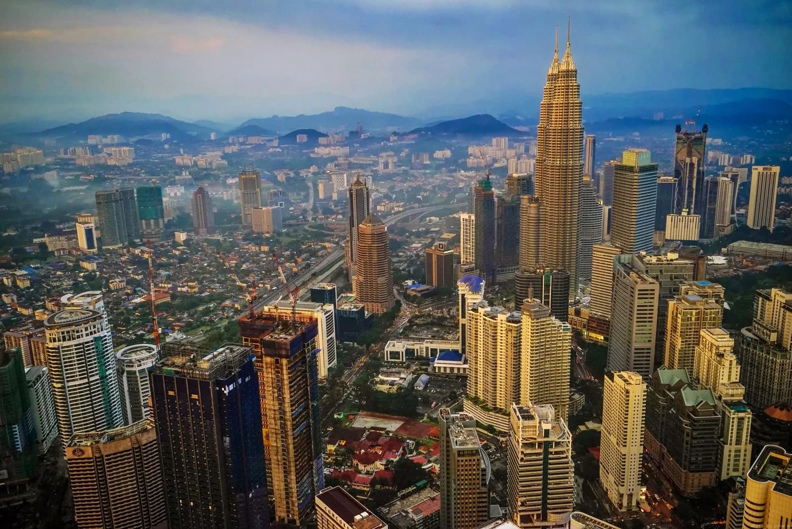 Skyline of Kuala Lumpur, Malaysia.