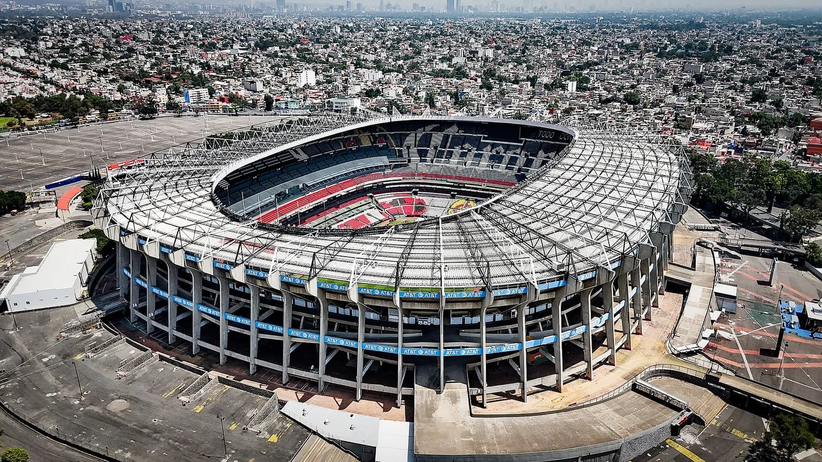 Aerial view of Estadio Azteca in Mexico City
