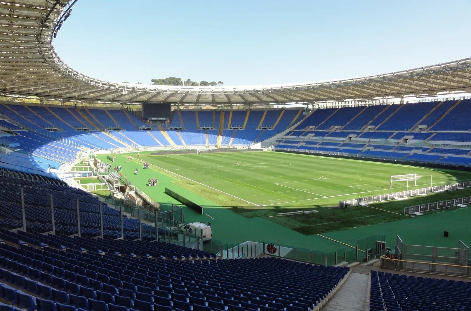Interior of the Stadio Olimpico in Rome
