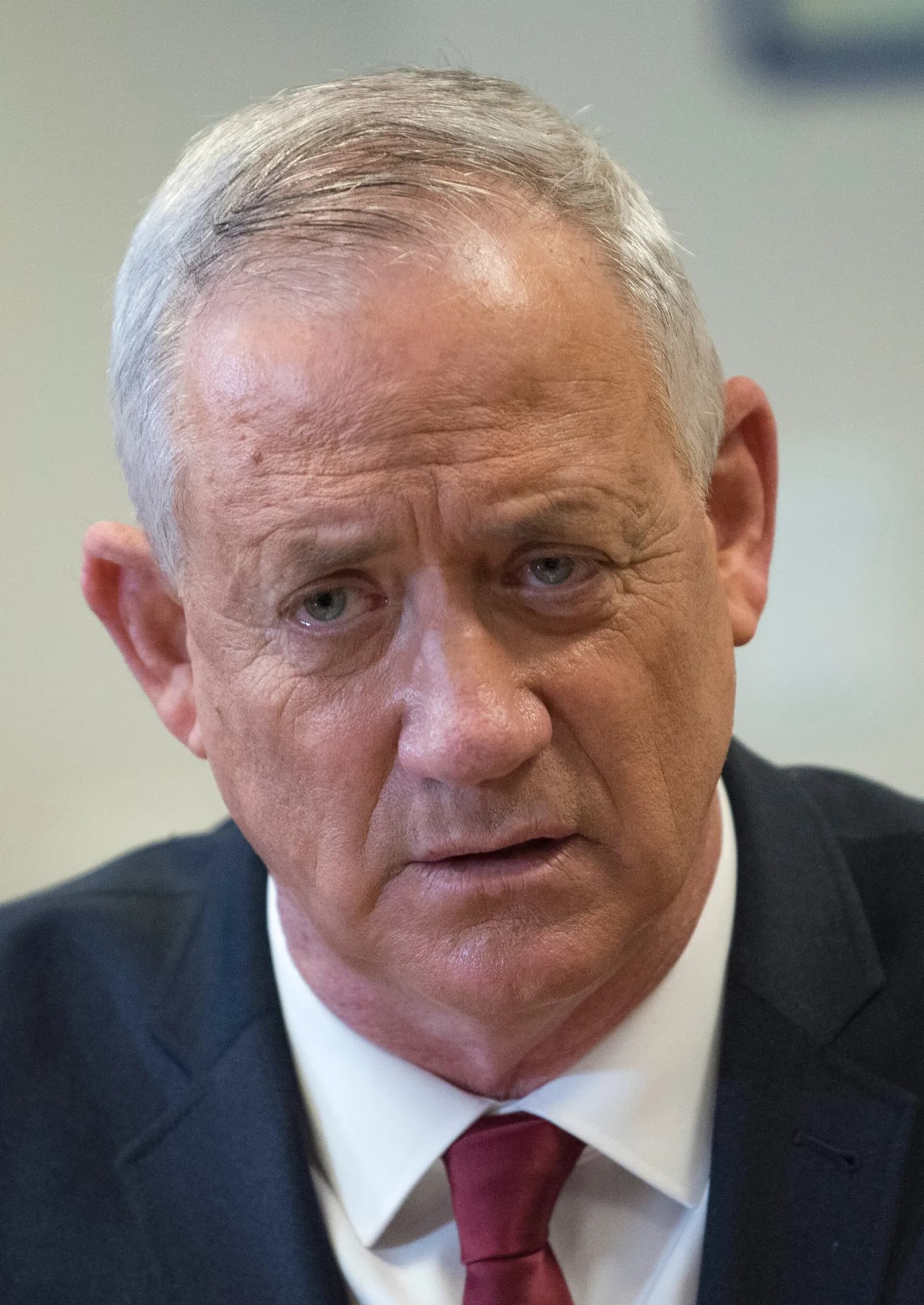 Portrait of Israeli politician Benny Gantz.